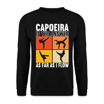 Capoeira Capoeirista - Unisex Sweatshirt - black - Front - Alina (178cm) & Michal (187cm)