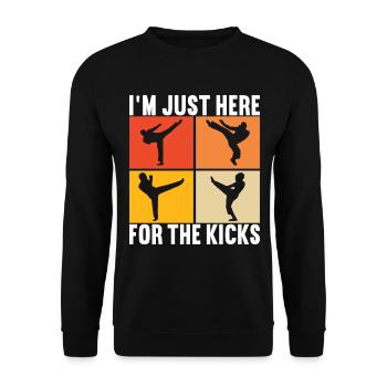 Capoeira Capoeirista - Unisex Pullover - Schwarz - Vorne - Alina (178cm) & Michal (187cm)