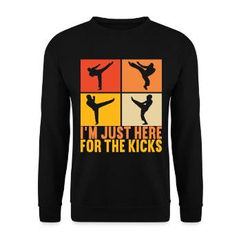 Capoeira Capoeirista - Sweat-shirt Unisexe - noir - Devant - Alina (178cm) & Michal (187cm)