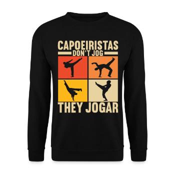Capoeira Capoeirista - Unisex Sweatshirt - black - Front - Alina (178cm) & Michal (187cm)