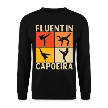 Capoeira Capoeirista - Unisex Pullover - Schwarz - Vorne - Alina (178cm) & Michal (187cm)