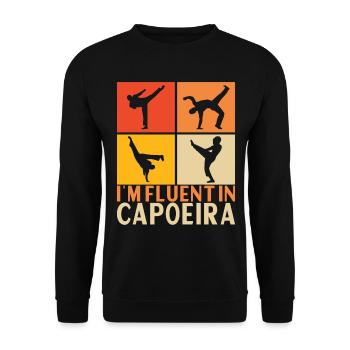 Capoeira Capoeirista - Sweat-shirt Unisexe - noir - Devant - Alina (178cm) & Michal (187cm)