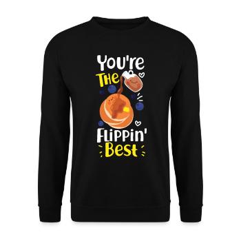 Les enfants amateurs de crêpes vous êtes le - Sweat-shirt Unisexe - noir - Devant - Alina (178cm) & Michal (187cm)