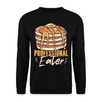 Pancake Lover Kids Professional - Sweat-shirt Unisexe - noir - Devant - Alina (178cm) & Michal (187cm)