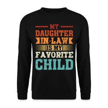 Ma belle-fille est celle de mon père enfant préféré - Sweat-shirt Unisexe - noir - Devant - Alina (178cm) & Michal (187cm)