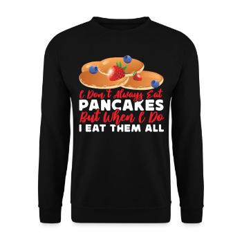 Les enfants amateurs de crêpes que je ne fais pas toujours - Sweat-shirt Unisexe - noir - Devant - Alina (178cm) & Michal (187cm)