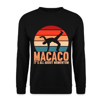 Capoeira Capoeirista - Unisex Sweatshirt - black - Front - Alina (178cm) & Michal (187cm)