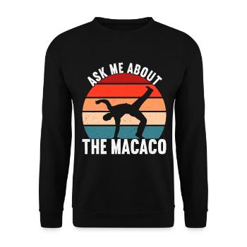 Capoeira Capoeirista - Unisex Sweatshirt - black - Front - Alina (178cm) & Michal (187cm)