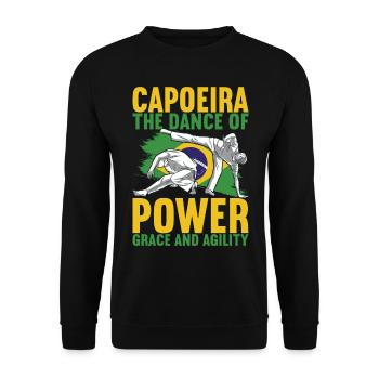 Capoeira Capoeirista - Unisex Sweatshirt - black - Front - Alina (178cm) & Michal (187cm)