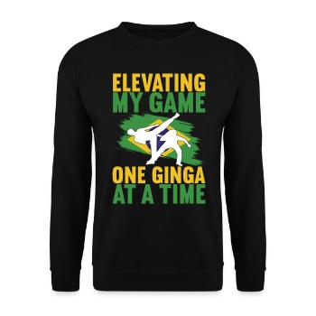 Capoeira Capoeirista - Unisex Pullover - Schwarz - Vorne - Alina (178cm) & Michal (187cm)