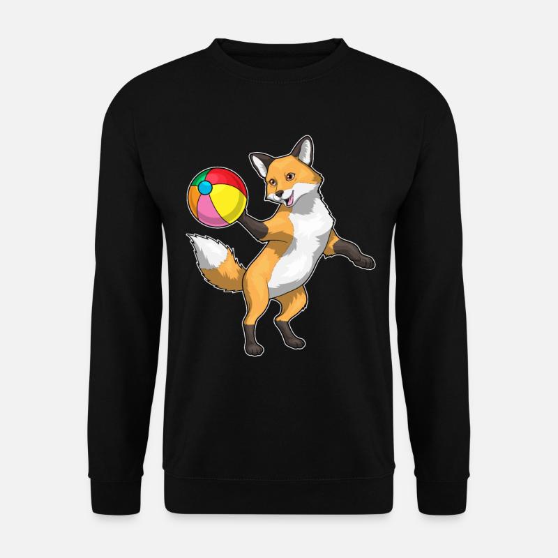 Fox Beach Ball - Unisex Sweatshirt - black