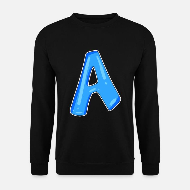 Buchstabe A Anfangsbuchstabe - Unisex Pullover - Schwarz