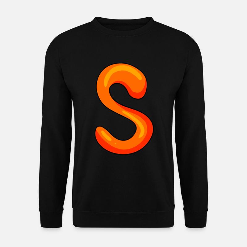 Letter S Initial Letter - Unisex Sweatshirt - black