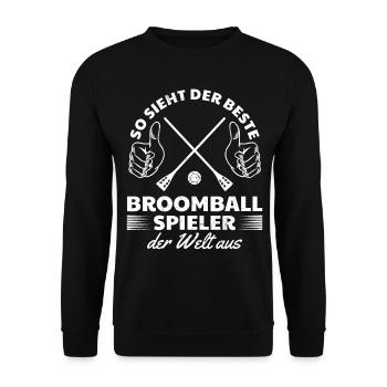 Meilleur joueur de ballon-balai - Sweat-shirt Unisexe - noir - Devant - Alina (178cm) & Michal (187cm)