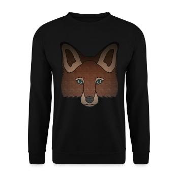 Fox, Woodland Animal, Design, Wildlife, Nature, Animal - Unisex Sweatshirt - black - Front - Alina (178cm) & Michal (187cm)
