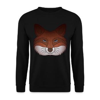 Fox, Woodland Animal, Design, Wildlife, Nature, Animal - Unisex Sweatshirt - black - Front - Alina (178cm) & Michal (187cm)