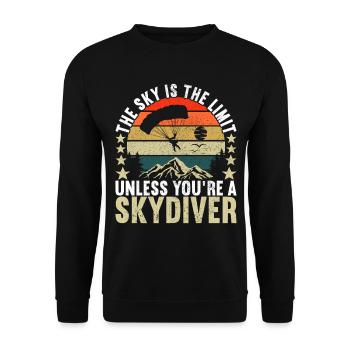 Parachutiste Parachutiste - Sweat-shirt Unisexe - noir - Devant - Alina (178cm) & Michal (187cm)