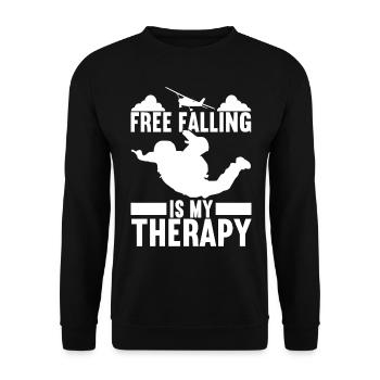 Parachutiste Parachutiste - Sweat-shirt Unisexe - noir - Devant - Alina (178cm) & Michal (187cm)