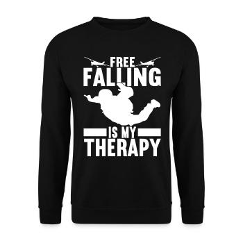 Parachutiste Parachutiste - Sweat-shirt Unisexe - noir - Devant - Alina (178cm) & Michal (187cm)