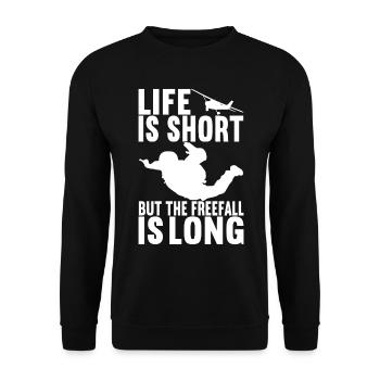 Parachutiste Parachutiste - Sweat-shirt Unisexe - noir - Devant - Alina (178cm) & Michal (187cm)