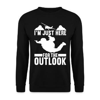 Parachutiste Parachutiste - Sweat-shirt Unisexe - noir - Devant - Alina (178cm) & Michal (187cm)