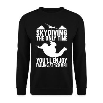 Parachutiste Parachutiste - Sweat-shirt Unisexe - noir - Devant - Alina (178cm) & Michal (187cm)