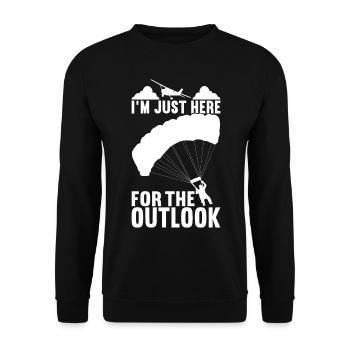 Parachutiste Parachutiste - Sweat-shirt Unisexe - noir - Devant - Alina (178cm) & Michal (187cm)