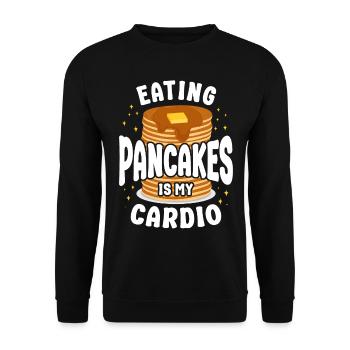 Amateur de crêpes Les enfants mangent des crêpes - Sweat-shirt Unisexe - noir - Devant - Alina (178cm) & Michal (187cm)