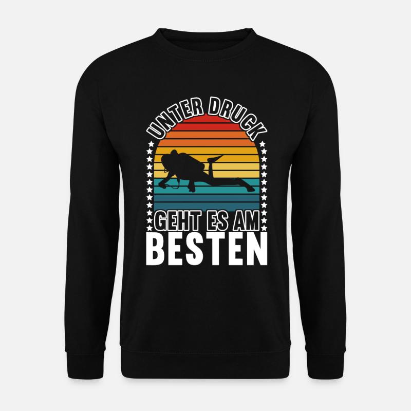Diver Diving - Unisex Sweatshirt - black