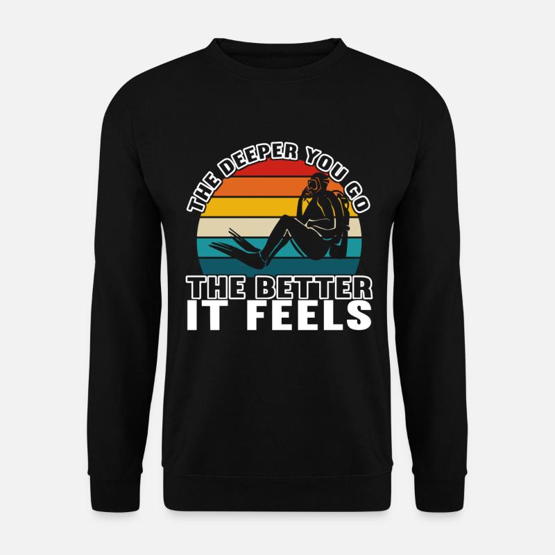 Taucher Tauchen - Unisex Pullover - Schwarz