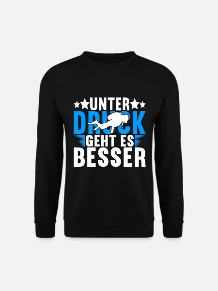 Diver Diving - Unisex Sweatshirt - black