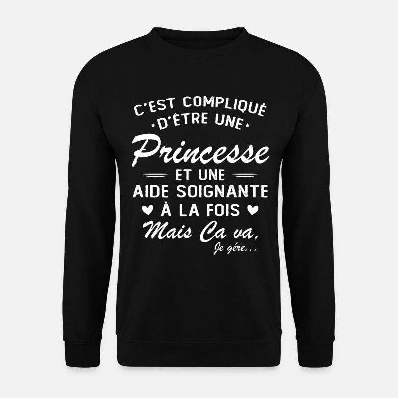 Princess & Caregiver - Unisex Sweatshirt - black