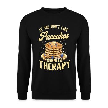 Les enfants amateurs de crêpes si vous ne le faites pas - Sweat-shirt Unisexe - noir - Devant - Alina (178cm) & Michal (187cm)