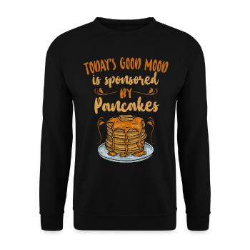 Pancake Lover Kids Today's Good - Unisex Pullover - Schwarz - Vorne - Alina (178cm) & Michal (187cm)