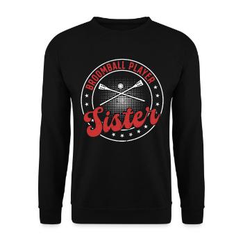 Broomball Sport Broomball Player Sister Broomball - Unisex Sweatshirt - black - Front - Alina (178cm) & Michal (187cm)