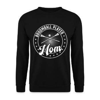 Broomball Sports Broomball Player Mom - Unisex Sweatshirt - black - Front - Alina (178cm) & Michal (187cm)