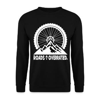 Routes Surestimées VTT VTT VTT - Sweat-shirt Unisexe - noir - Devant - Alina (178cm) & Michal (187cm)