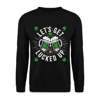 Ayons de la chance - Sweat-shirt Unisexe - noir - Devant - Alina (178cm) & Michal (187cm)