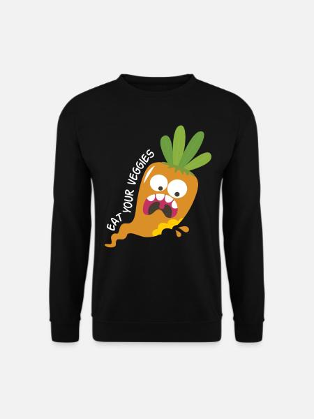 Mangez vos légumes végétalien végétal légumes végétalien végétalien - Sweat-shirt Unisexe - noir