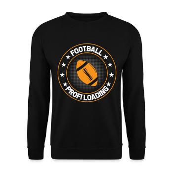 Joueur de football américain - Football américain Pro Chargement - Sweat-shirt Unisexe - noir - Devant - Alina (178cm) & Michal (187cm)