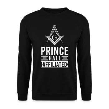 Freimaurer Winkel & Zirkel FREEMASON Prince Hall - Unisex Pullover - Schwarz - Vorne - Alina (178cm) & Michal (187cm)