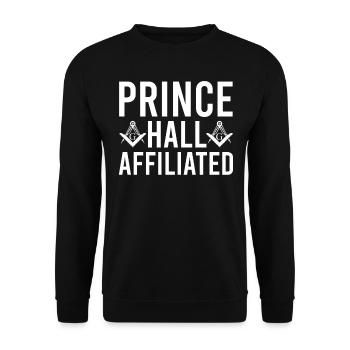 Freimaurer Winkel & Zirkel FREEMASON Prince Hall - Unisex Pullover - Schwarz - Vorne - Alina (178cm) & Michal (187cm)