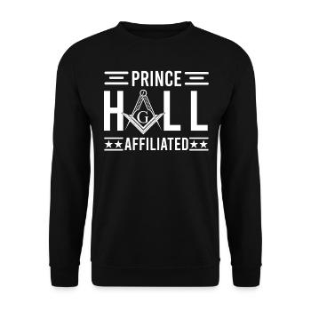 Freimaurer Winkel & Zirkel FREEMASON Prince Hall - Unisex Pullover - Schwarz - Vorne - Alina (178cm) & Michal (187cm)