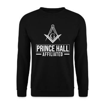 Angles et boussoles maçonniques FRANC-maçon Prince Hall - Sweat-shirt Unisexe - noir - Devant - Alina (178cm) & Michal (187cm)