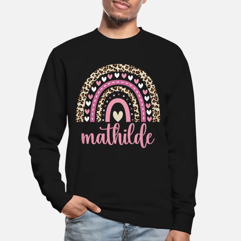 Mathilde Regenbogen Name Geburtstag Mathilde Unisex Pullover