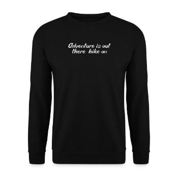 Randonnée - L’aventure est là-bas, la randonnée - Sweat-shirt Unisexe - noir - Devant - Alina (178cm) & Michal (187cm)