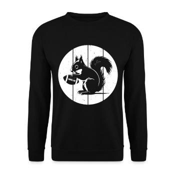 Écureuil de football américain Joueur de football Squirre - Sweat-shirt Unisexe - noir - Devant - Alina (178cm) & Michal (187cm)
