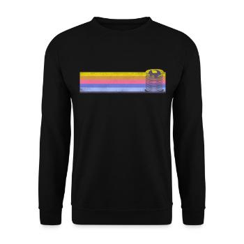 Pancake Lover Kids Retro Vintage - Unisex Pullover - Schwarz - Vorne - Alina (178cm) & Michal (187cm)