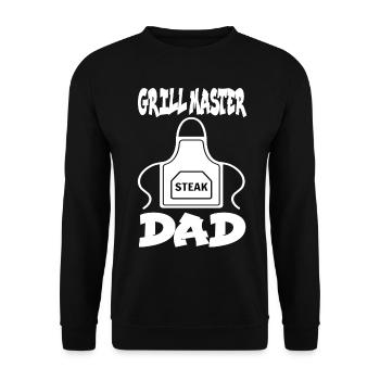 Grillmaster Papa BBQ Grill Griller Barbecue Fumoir - Sweat-shirt Unisexe - noir - Devant - Alina (178cm) & Michal (187cm)