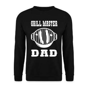 Grillmaster Papa BBQ Grill Griller Barbecue Fumoir - Sweat-shirt Unisexe - noir - Devant - Alina (178cm) & Michal (187cm)
